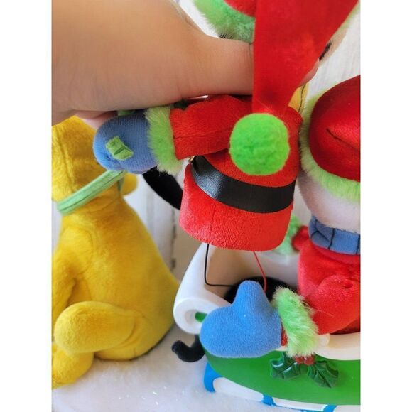 Gemmy Disney Pluto Mickey Mouse Donald AS IS 2004 plush animated Xmas figure - Picture 11 of 13